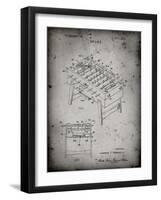 PP136- Faded Grey Foosball Game Patent Poster-Cole Borders-Framed Giclee Print