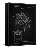 PP136- Vintage Black Foosball Game Patent Poster-Cole Borders-Framed Stretched Canvas
