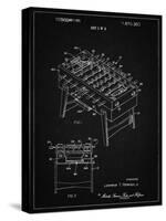 PP136- Vintage Black Foosball Game Patent Poster-Cole Borders-Stretched Canvas