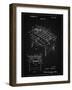 PP136- Vintage Black Foosball Game Patent Poster-Cole Borders-Framed Giclee Print