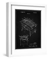 PP136- Vintage Black Foosball Game Patent Poster-Cole Borders-Framed Giclee Print