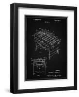 PP136- Vintage Black Foosball Game Patent Poster-Cole Borders-Framed Premium Giclee Print