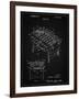 PP136- Vintage Black Foosball Game Patent Poster-Cole Borders-Framed Giclee Print