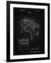 PP136- Vintage Black Foosball Game Patent Poster-Cole Borders-Framed Giclee Print