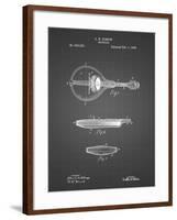 PP137- Black Grid Gibson Mandolin A - Model Patent Poster-Cole Borders-Framed Giclee Print