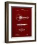 PP137- Burgundy Gibson Mandolin A - Model Patent Poster-Cole Borders-Framed Giclee Print