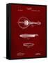 PP137- Burgundy Gibson Mandolin A - Model Patent Poster-Cole Borders-Framed Stretched Canvas