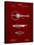 PP137- Burgundy Gibson Mandolin A - Model Patent Poster-Cole Borders-Stretched Canvas