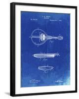 PP137- Faded Blueprint Gibson Mandolin A - Model Patent Poster-Cole Borders-Framed Giclee Print