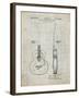 PP138- Antique Grid Parchment Gretsch 6022 Rancher Guitar Patent Poster-Cole Borders-Framed Giclee Print