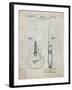 PP138- Antique Grid Parchment Gretsch 6022 Rancher Guitar Patent Poster-Cole Borders-Framed Giclee Print