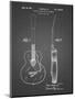 PP138- Black Grid Gretsch 6022 Rancher Guitar Patent Poster-Cole Borders-Mounted Giclee Print