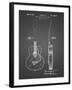 PP138- Black Grid Gretsch 6022 Rancher Guitar Patent Poster-Cole Borders-Framed Giclee Print