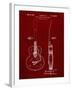 PP138- Burgundy Gretsch 6022 Rancher Guitar Patent Poster-Cole Borders-Framed Giclee Print