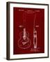 PP138- Burgundy Gretsch 6022 Rancher Guitar Patent Poster-Cole Borders-Framed Giclee Print