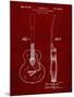 PP138- Burgundy Gretsch 6022 Rancher Guitar Patent Poster-Cole Borders-Mounted Giclee Print