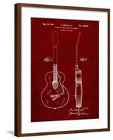 PP138- Burgundy Gretsch 6022 Rancher Guitar Patent Poster-Cole Borders-Framed Giclee Print