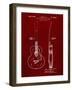 PP138- Burgundy Gretsch 6022 Rancher Guitar Patent Poster-Cole Borders-Framed Giclee Print