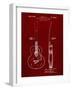 PP138- Burgundy Gretsch 6022 Rancher Guitar Patent Poster-Cole Borders-Framed Giclee Print