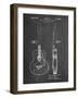 PP138- Chalkboard Gretsch 6022 Rancher Guitar Patent Poster-Cole Borders-Framed Giclee Print