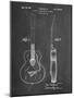 PP138- Chalkboard Gretsch 6022 Rancher Guitar Patent Poster-Cole Borders-Mounted Giclee Print