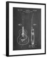 PP138- Chalkboard Gretsch 6022 Rancher Guitar Patent Poster-Cole Borders-Framed Giclee Print
