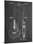 PP138- Chalkboard Gretsch 6022 Rancher Guitar Patent Poster-Cole Borders-Mounted Giclee Print