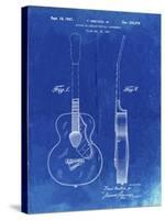PP138- Faded Blueprint Gretsch 6022 Rancher Guitar Patent Poster-Cole Borders-Stretched Canvas