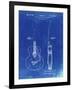 PP138- Faded Blueprint Gretsch 6022 Rancher Guitar Patent Poster-Cole Borders-Framed Giclee Print