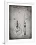 PP138- Faded Grey Gretsch 6022 Rancher Guitar Patent Poster-Cole Borders-Framed Giclee Print