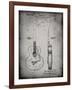 PP138- Faded Grey Gretsch 6022 Rancher Guitar Patent Poster-Cole Borders-Framed Giclee Print