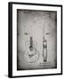 PP138- Faded Grey Gretsch 6022 Rancher Guitar Patent Poster-Cole Borders-Framed Giclee Print