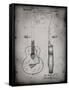 PP138- Faded Grey Gretsch 6022 Rancher Guitar Patent Poster-Cole Borders-Framed Stretched Canvas