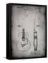 PP138- Faded Grey Gretsch 6022 Rancher Guitar Patent Poster-Cole Borders-Framed Stretched Canvas