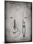 PP138- Faded Grey Gretsch 6022 Rancher Guitar Patent Poster-Cole Borders-Mounted Giclee Print