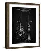 PP138- Vintage Black Gretsch 6022 Rancher Guitar Patent Poster-Cole Borders-Framed Giclee Print