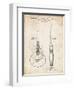 PP138- Vintage Parchment Gretsch 6022 Rancher Guitar Patent Poster-Cole Borders-Framed Giclee Print