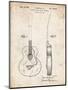 PP138- Vintage Parchment Gretsch 6022 Rancher Guitar Patent Poster-Cole Borders-Mounted Giclee Print