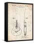 PP138- Vintage Parchment Gretsch 6022 Rancher Guitar Patent Poster-Cole Borders-Framed Stretched Canvas