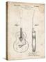 PP138- Vintage Parchment Gretsch 6022 Rancher Guitar Patent Poster-Cole Borders-Stretched Canvas