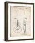 PP138- Vintage Parchment Gretsch 6022 Rancher Guitar Patent Poster-Cole Borders-Framed Giclee Print