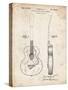 PP138- Vintage Parchment Gretsch 6022 Rancher Guitar Patent Poster-Cole Borders-Stretched Canvas