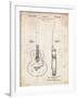 PP138- Vintage Parchment Gretsch 6022 Rancher Guitar Patent Poster-Cole Borders-Framed Giclee Print