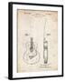 PP138- Vintage Parchment Gretsch 6022 Rancher Guitar Patent Poster-Cole Borders-Framed Giclee Print