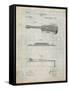 PP139- Antique Grid Parchment Stratton & Son Acoustic Guitar Patent Poster-Cole Borders-Framed Stretched Canvas