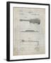 PP139- Antique Grid Parchment Stratton & Son Acoustic Guitar Patent Poster-Cole Borders-Framed Giclee Print