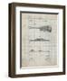 PP139- Antique Grid Parchment Stratton & Son Acoustic Guitar Patent Poster-Cole Borders-Framed Giclee Print