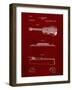 PP139- Burgundy Stratton & Son Acoustic Guitar Patent Poster-Cole Borders-Framed Giclee Print