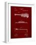 PP139- Burgundy Stratton & Son Acoustic Guitar Patent Poster-Cole Borders-Framed Giclee Print