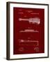 PP139- Burgundy Stratton & Son Acoustic Guitar Patent Poster-Cole Borders-Framed Giclee Print